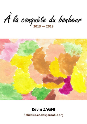 Couverture du livre À la conquête du bonheur, prose poétique sur la famille et le bonheur